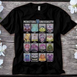 Disney Monsters University Class Photos T-Shirt Unisex Adult T-shirt Kid Shirt